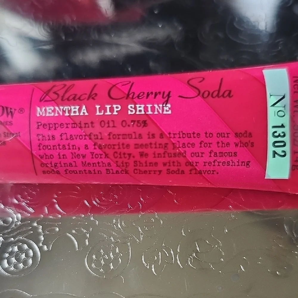 New CO Bigelow Black Cherry Soda Mentha Lip Shine Discontinued